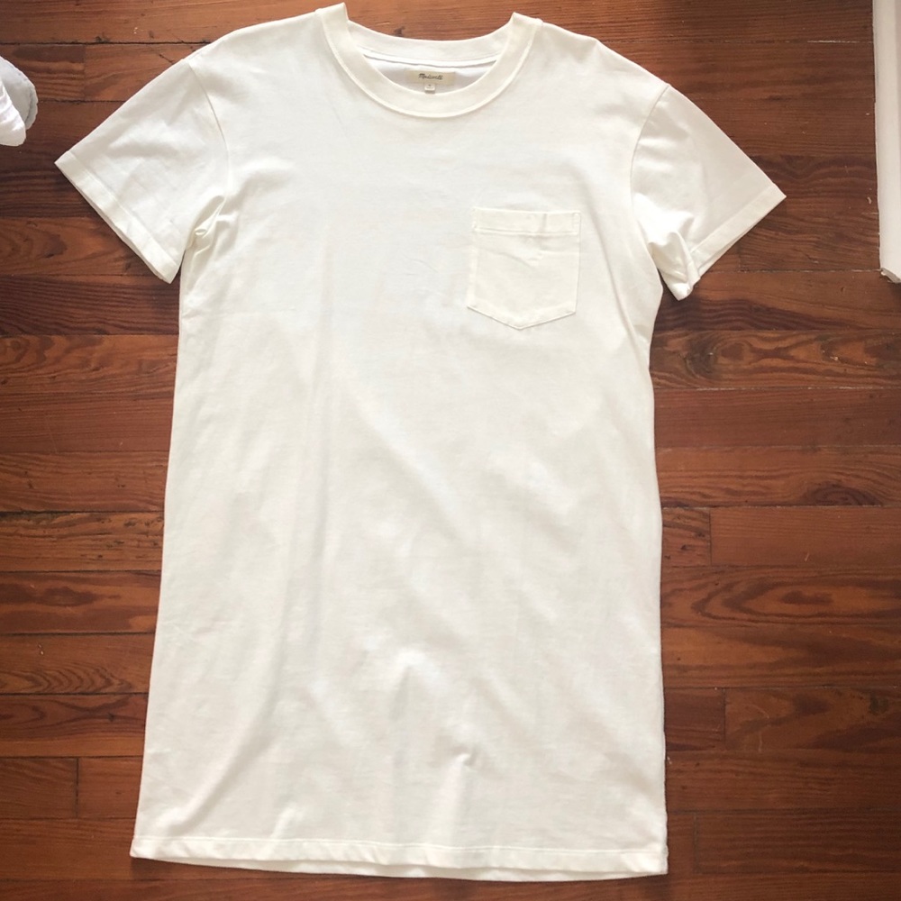 Madewell white T-shirt dress